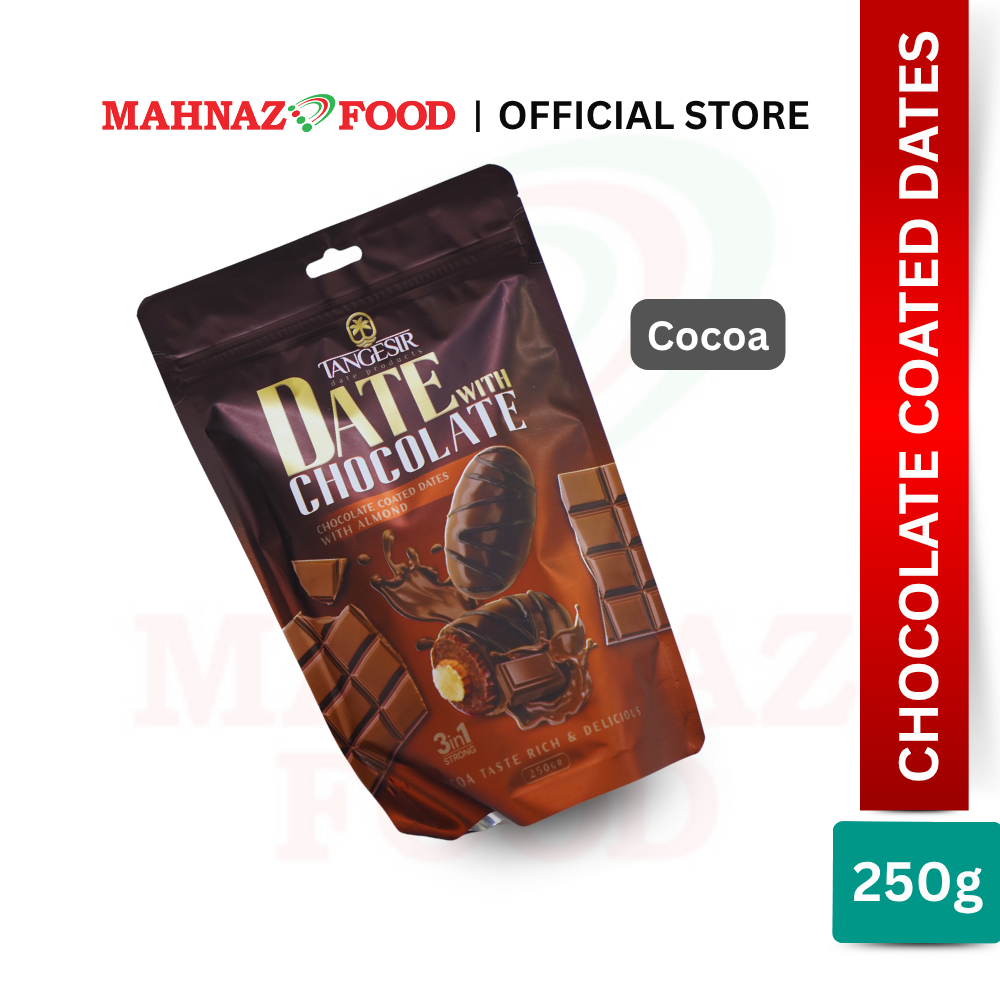 Mahnaz Food Tangesir Dates With Chocolate Cocoa / Gaz Sohan / Coffee / Strawberry / Milk / Assorted (250g)