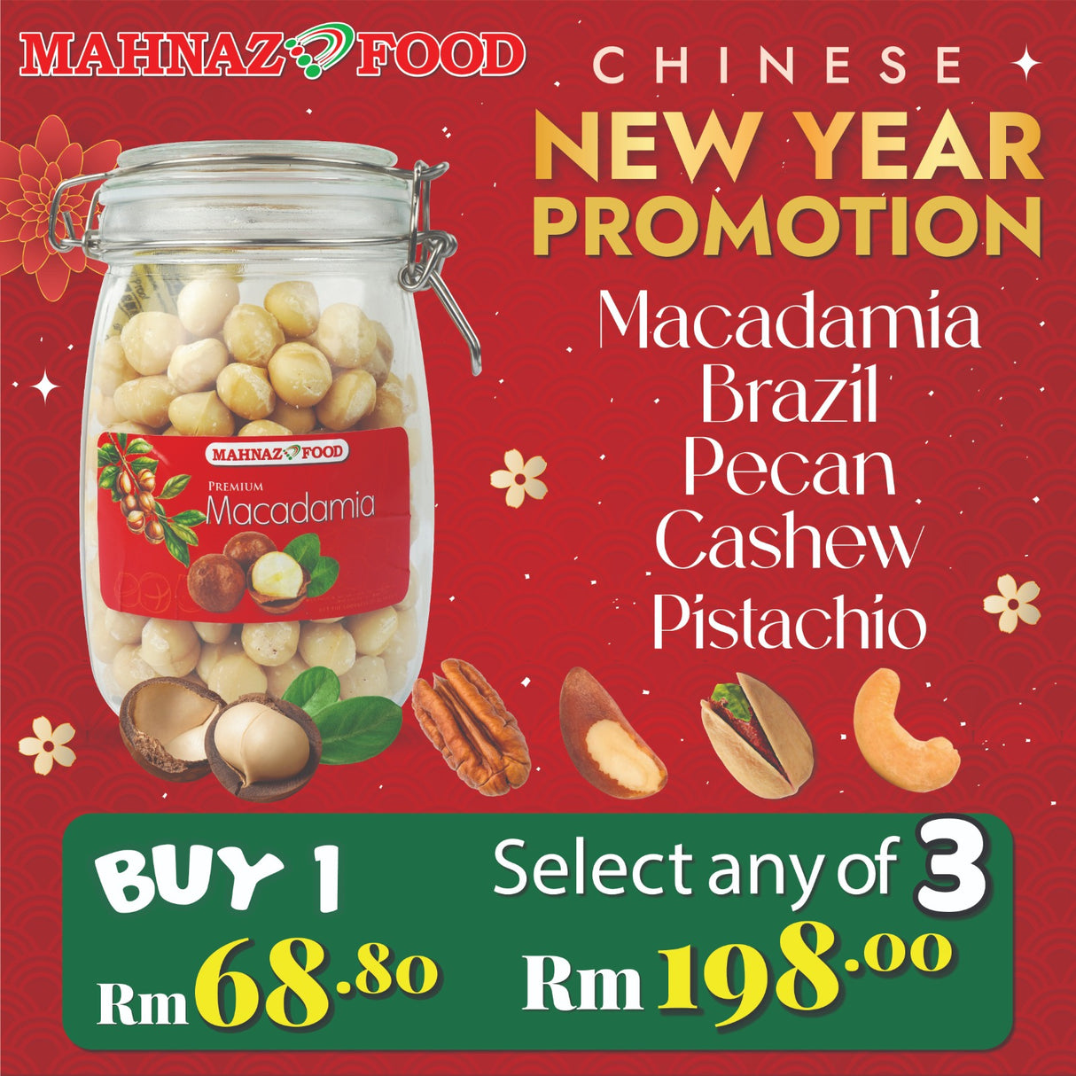 Mahnaz Food Premium Macadamia Berry 650G