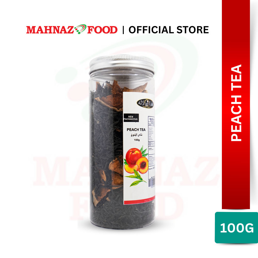 MAHNAZ FOOD Peach Tea Herbal Leaf Healthy Small Pack (100g) | Teh Buah Pic