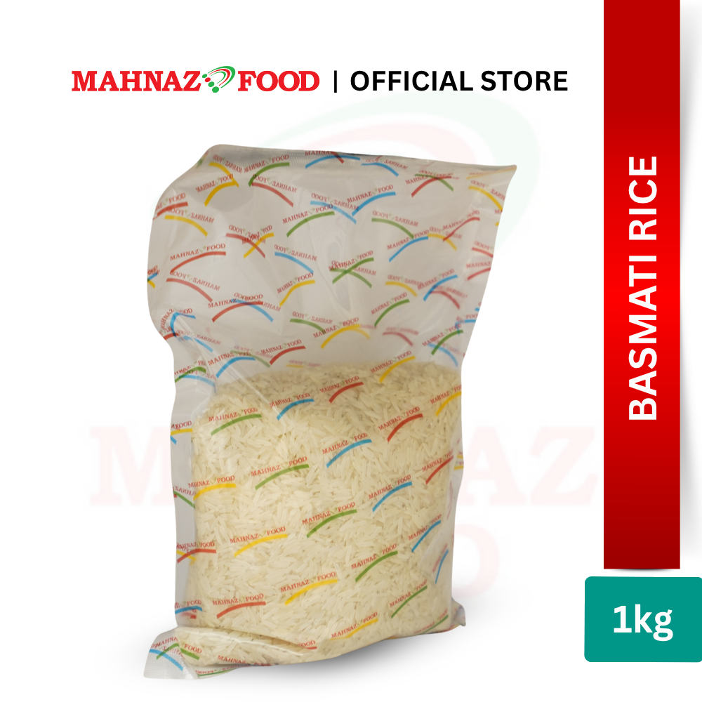 Mahnaz Food Basmati Rice 1KG / 2KG | Beras Basmati Premium Aromatic Long Grain