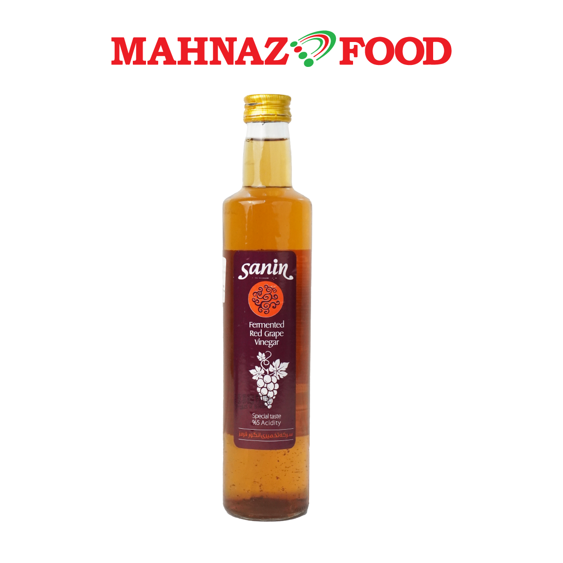 Mahnaz Food Sanin Fermented Red Grape Vinegar 500ml