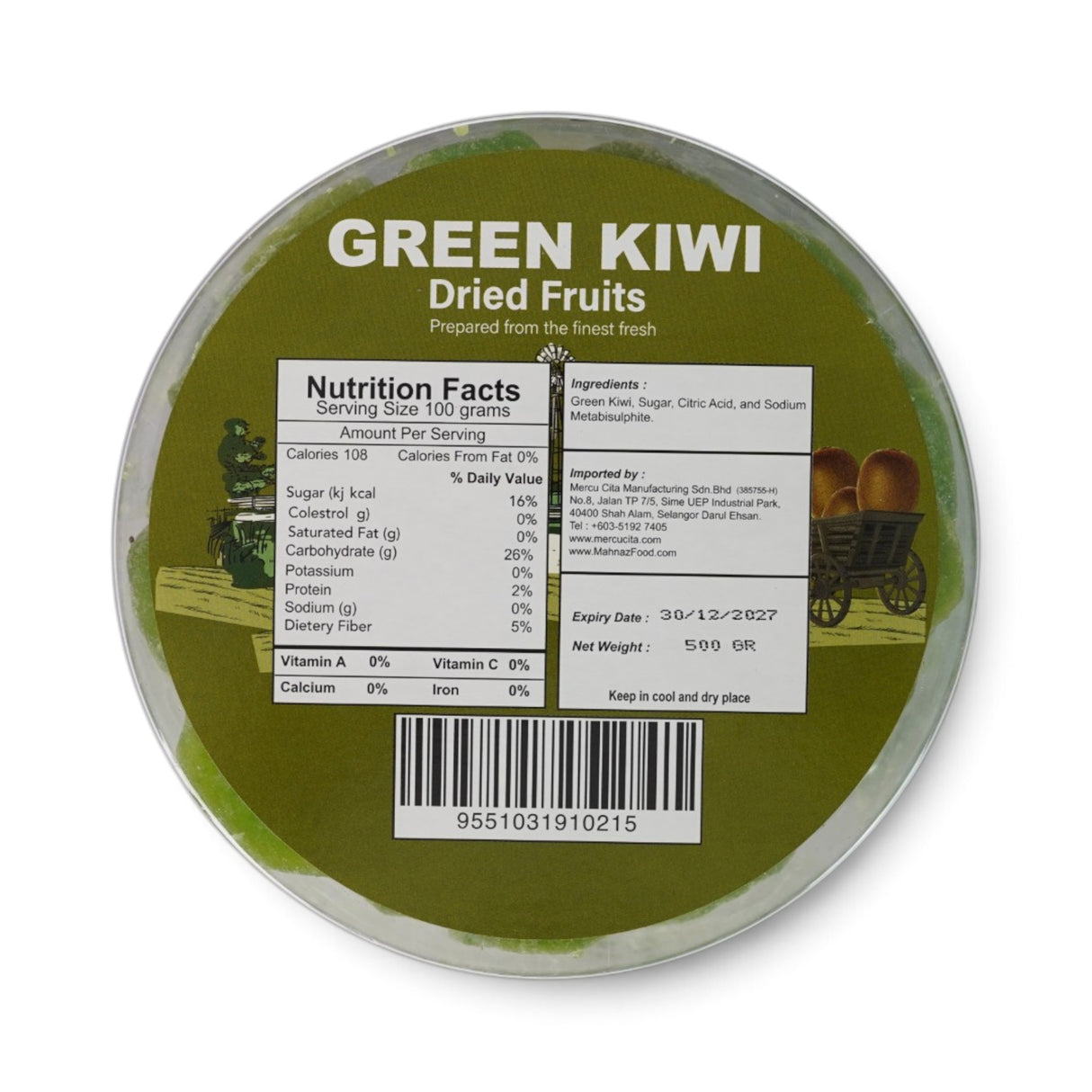 Dried Fruit | Kiwi | Green | Slice | 500g