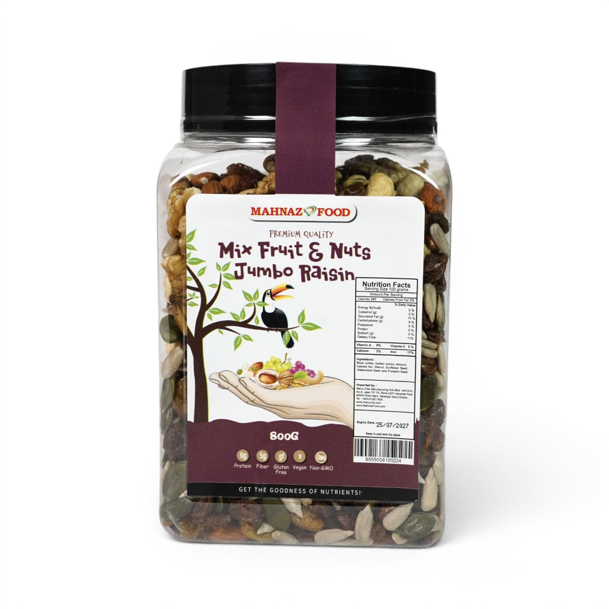 Nut | Mix Nut | Mix Fruit & Nuts Jumbo | 800g