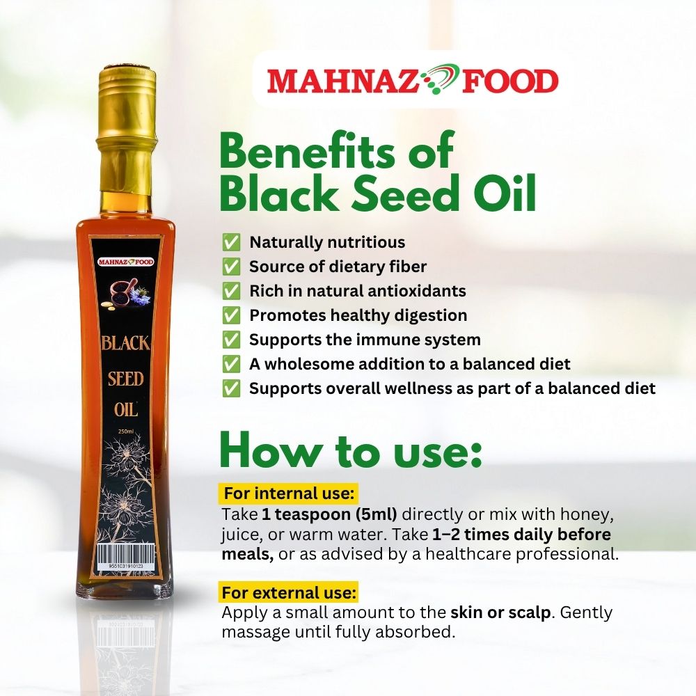 Mahnaz Food | Oil | Black Seed Oil | 250ml