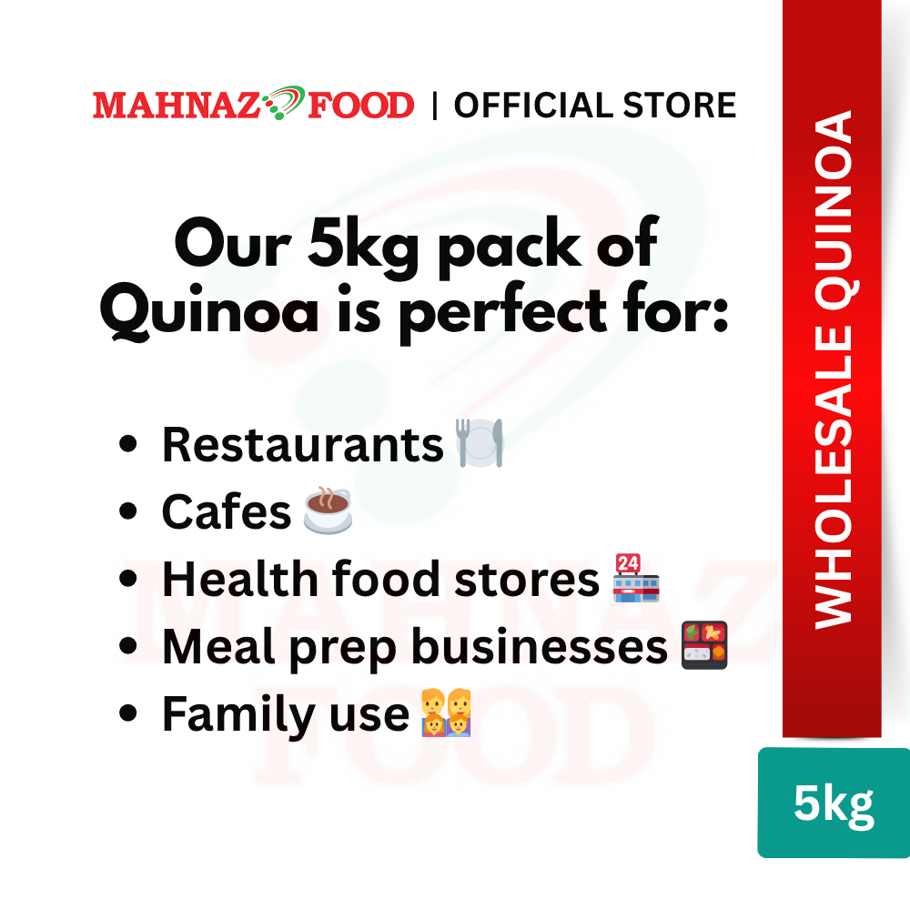 Mahnaz Food Wholesale | Black/White/Red/Mix Tri-Colour Quinoa 5kg