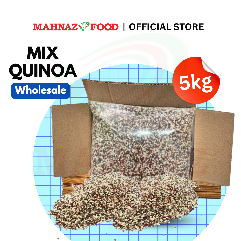 Mahnaz Food Wholesale | Black/White/Red/Mix Tri-Colour Quinoa 5kg