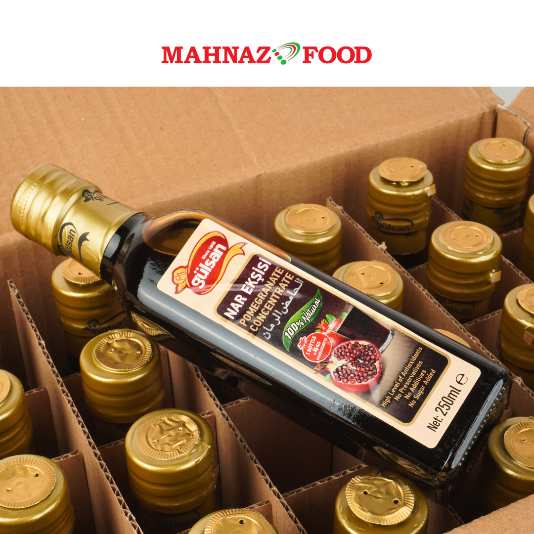 Mahnaz Food Wholesale | Gulsan Pomegranate Concentrate 250ml (24 bottles)