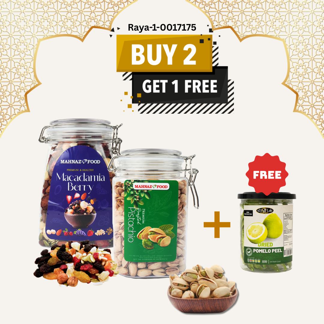 Buy 2 Free 1 | Pistachio | Macadamia Berry | Cashew Roasted Nuts | 800g| x FREEGIFT | 200g