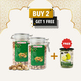 Buy 2 Free 1 | Pistachio | Macadamia Berry | Cashew Roasted Nuts | 800g| x FREEGIFT | 200g
