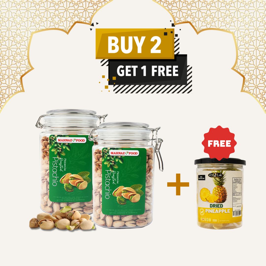 Buy 2 Free 1 | Pistachio | Macadamia Berry | Cashew Roasted Nuts | 800g| x FREEGIFT | 200g