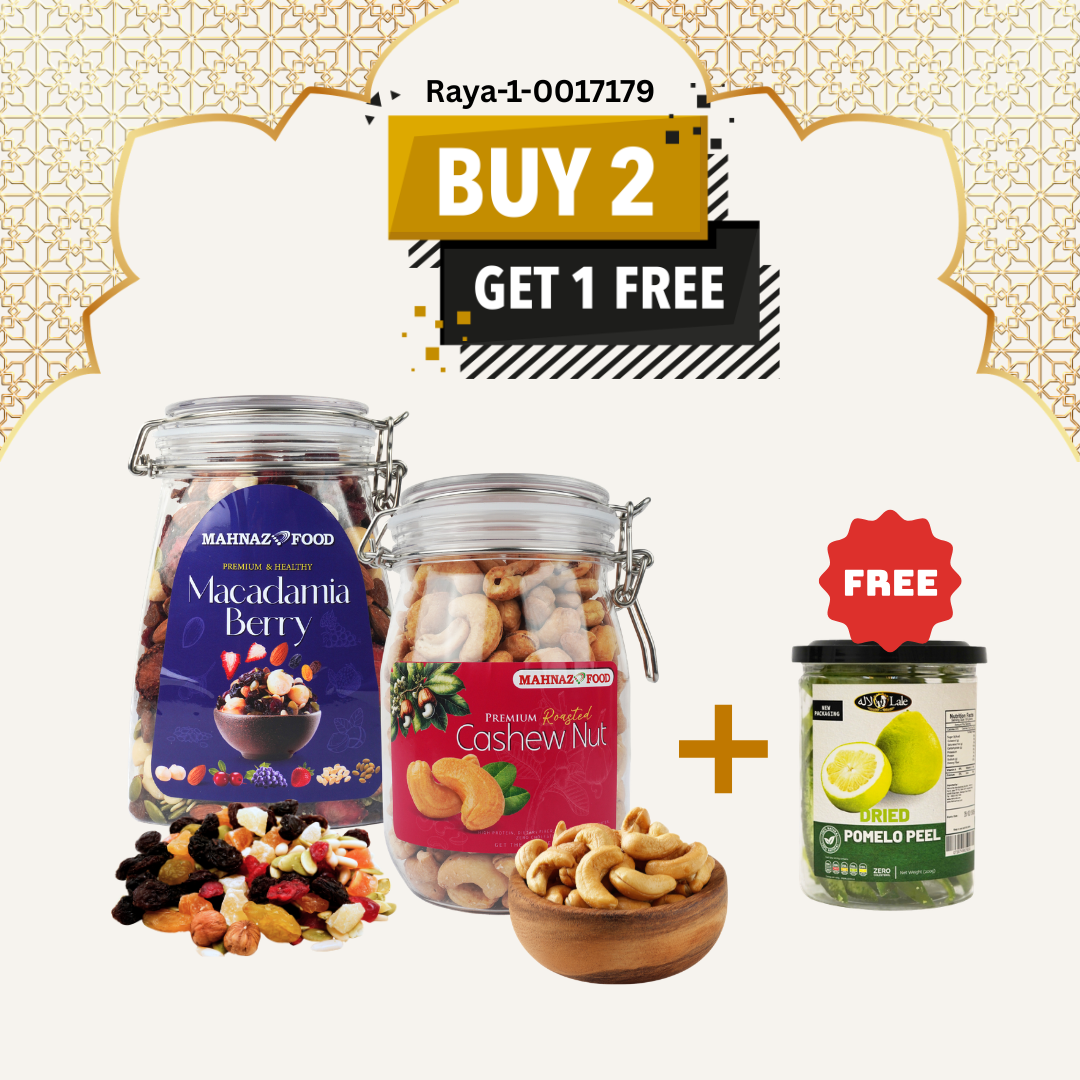 Buy 2 Free 1 | Pistachio | Macadamia Berry | Cashew Roasted Nuts | 800g| x FREEGIFT | 200g