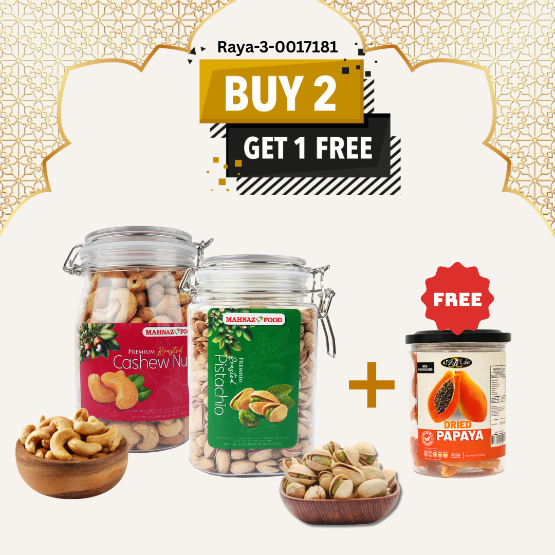 Buy 2 Free 1 | Pistachio | Macadamia Berry | Cashew Roasted Nuts | 800g| x FREEGIFT | 200g