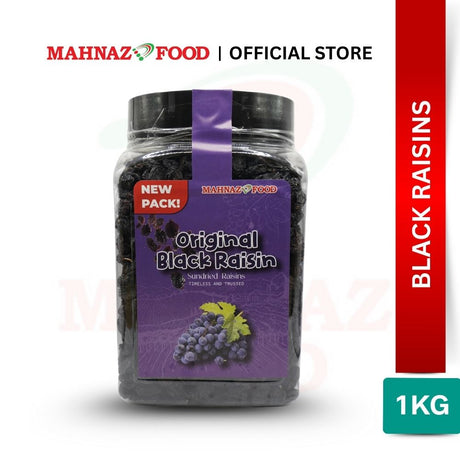 Mahnaz Food - Organic Black Raisin | Kismis Hitam Organik (600G/1Kg)