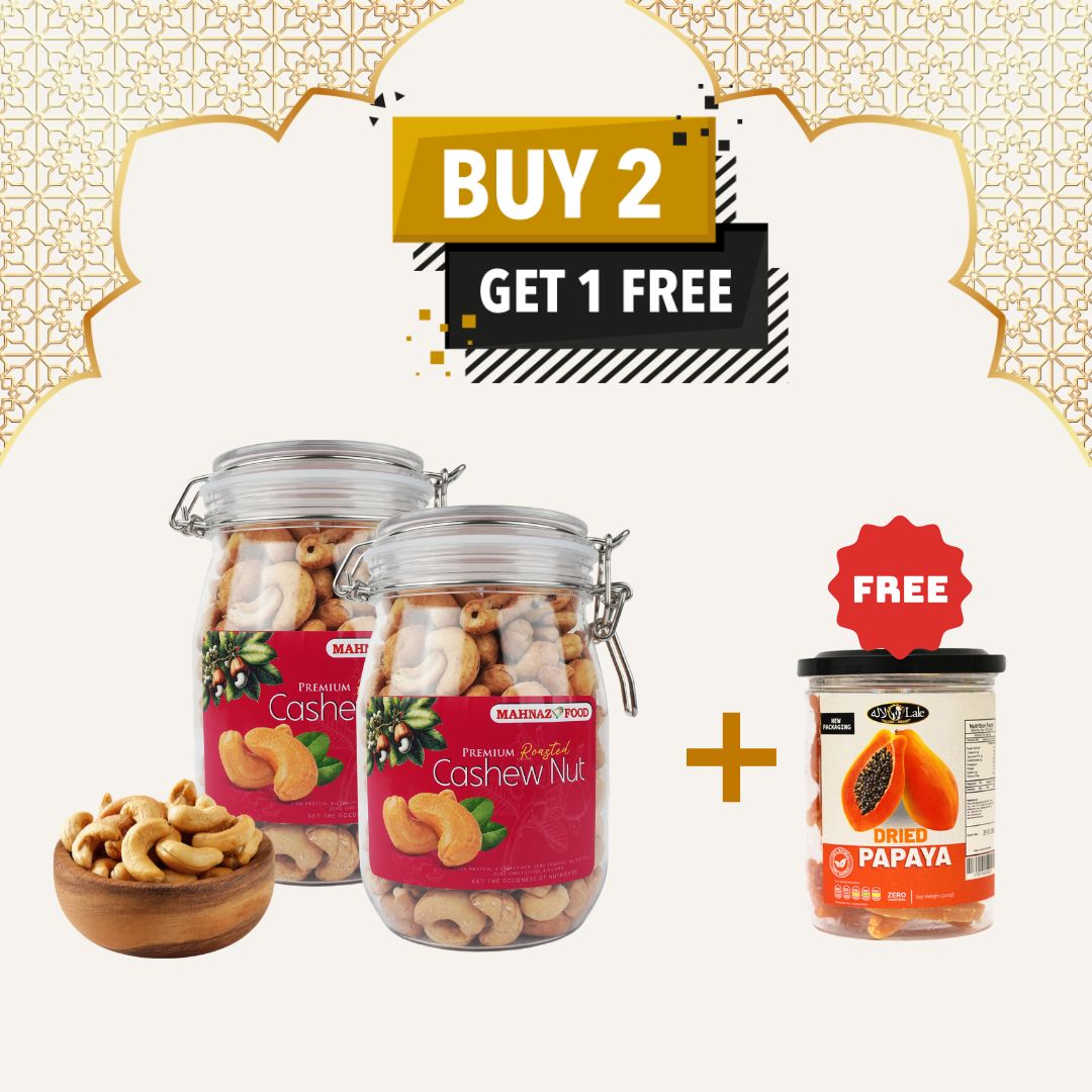 Buy 2 Free 1 | Pistachio | Macadamia Berry | Cashew Roasted Nuts | 800g| x FREEGIFT | 200g