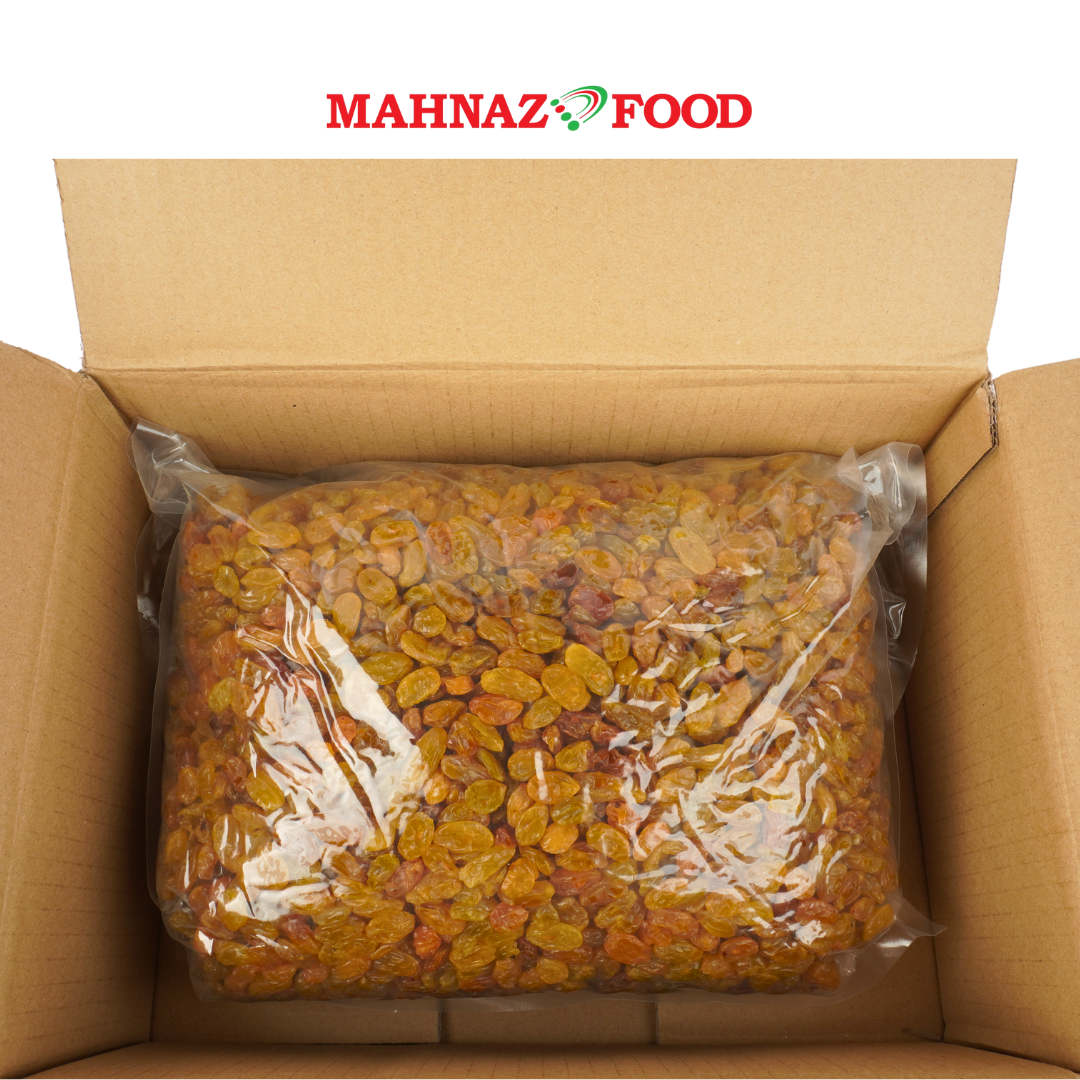 Mahnaz Food Wholesale | Mahnaz Golden Jumbo Raisin 5kg