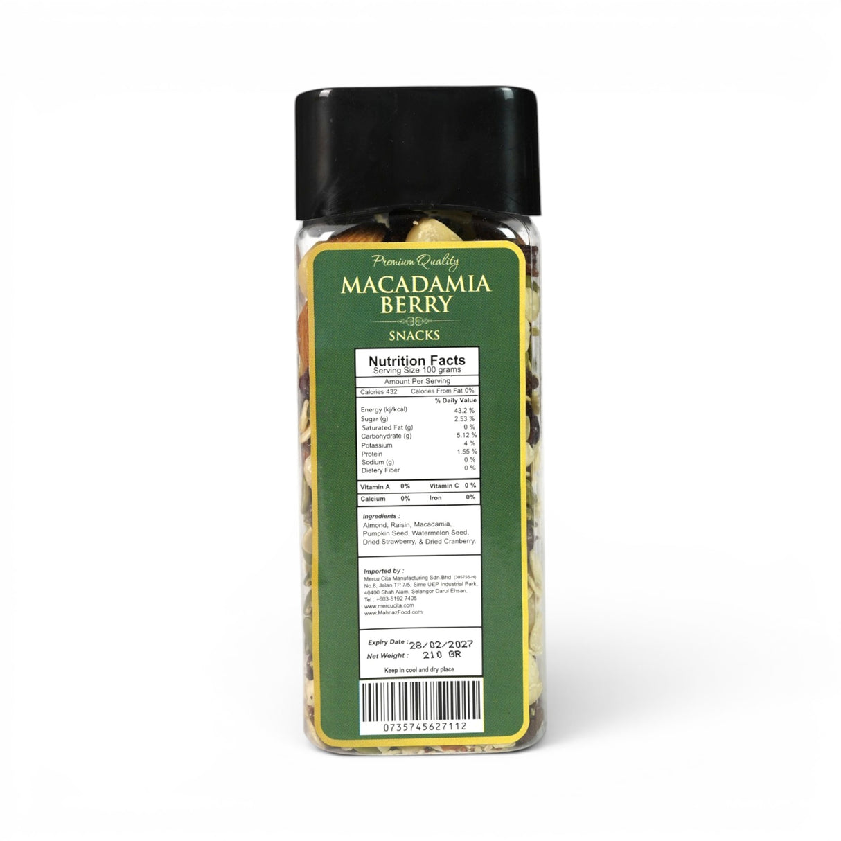 Nut | Macadamia | Berry Mix | 210g