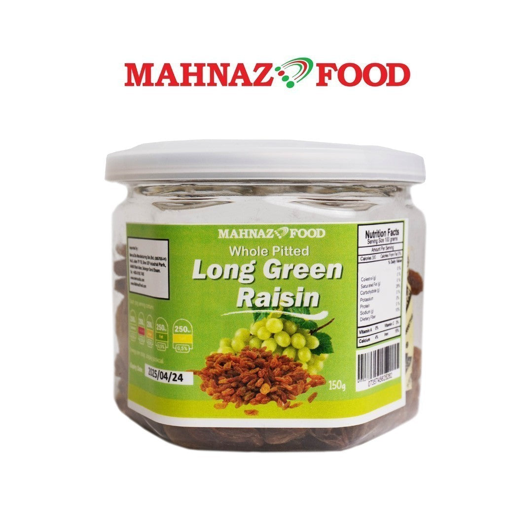 Makanan Mahnaz - Kismis Hijau Panjang/Kismis Hijau Panjang 500G/1Kg