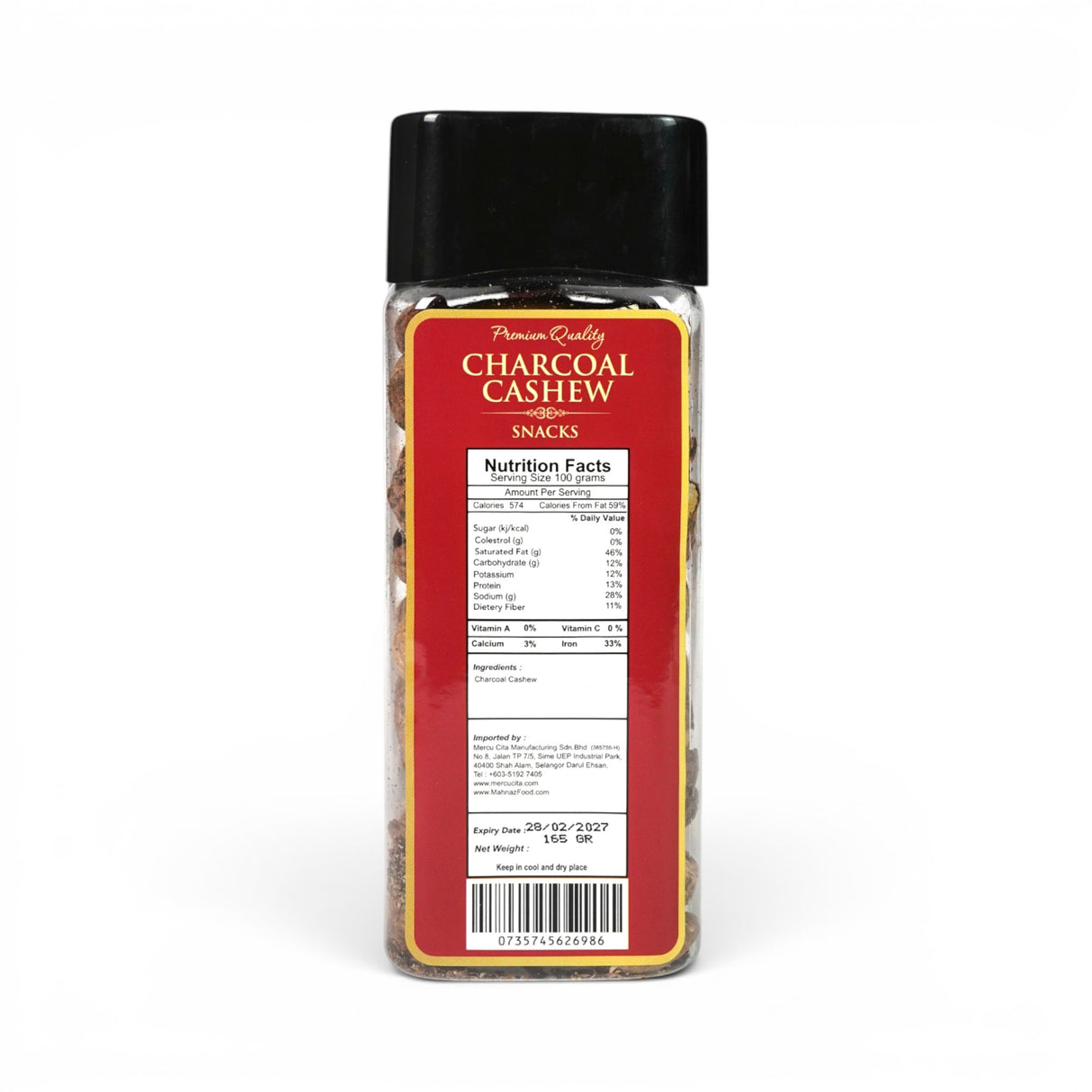 Nut | Cashew | Roasted | 165g