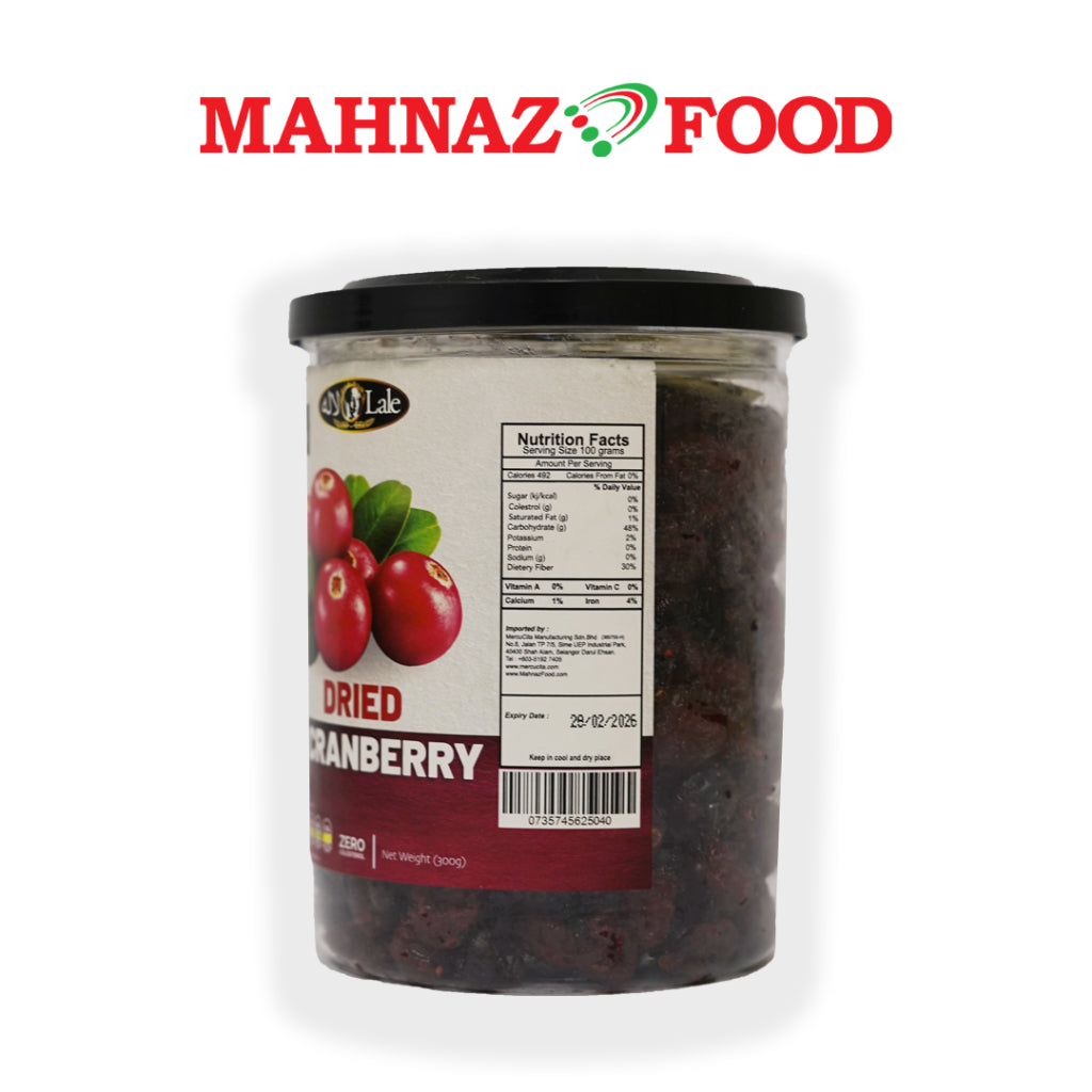 Mahnaz Food Lale Dried Fruits Cranberry (300G)