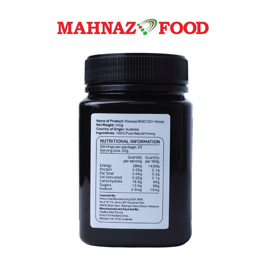Harden's Own Honey Manuka MGO 100+ 500G