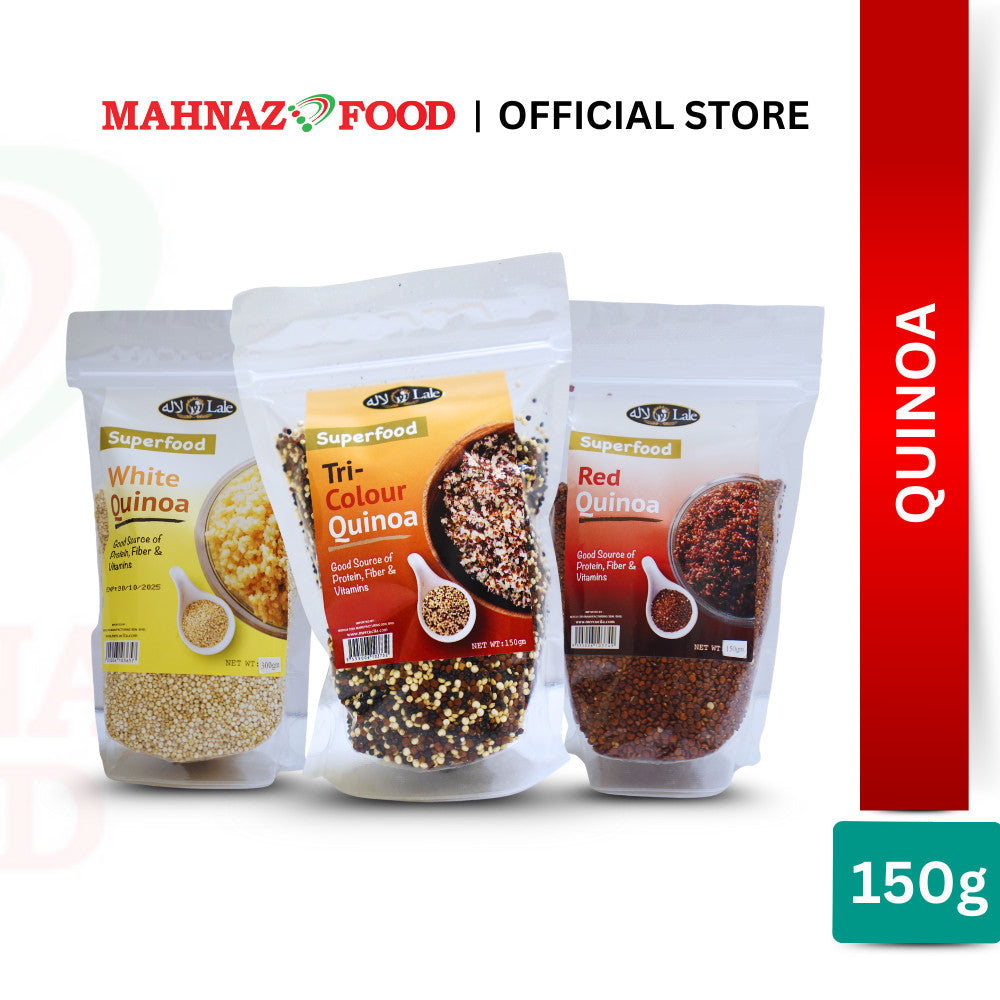 MAHNAZ FOOD Quinoa High Protein Black, Red, White & Mix (300g/1kg)