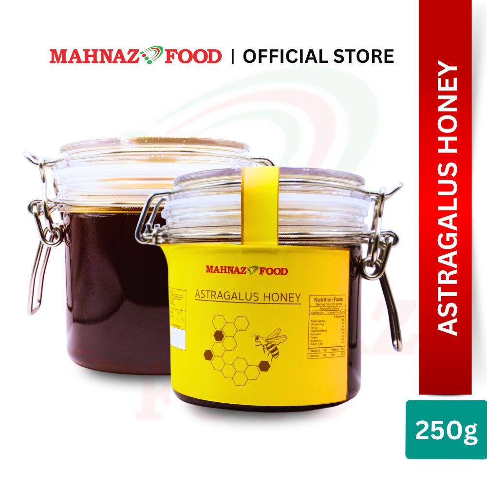 Mahnaz Food Astragalus Honey | 150G / 250G / 280G / 500G / 1100G With Honeycomb | Immune Boost | Ready To Eat 蜂蜜 黄芪蜜