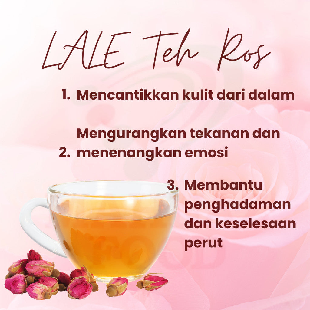 MAHNAZ FOOD Lale Herbal Tea Collection Teh Herba Daun Teh Bunga Senna/Green Tea/Black Tea/Rose/Roselle/Thyme