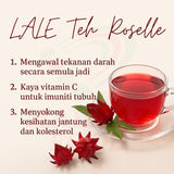 MAHNAZ FOOD Lale Herbal Tea Collection Teh Herba Daun Teh Bunga Senna/Green Tea/Black Tea/Rose/Roselle/Thyme