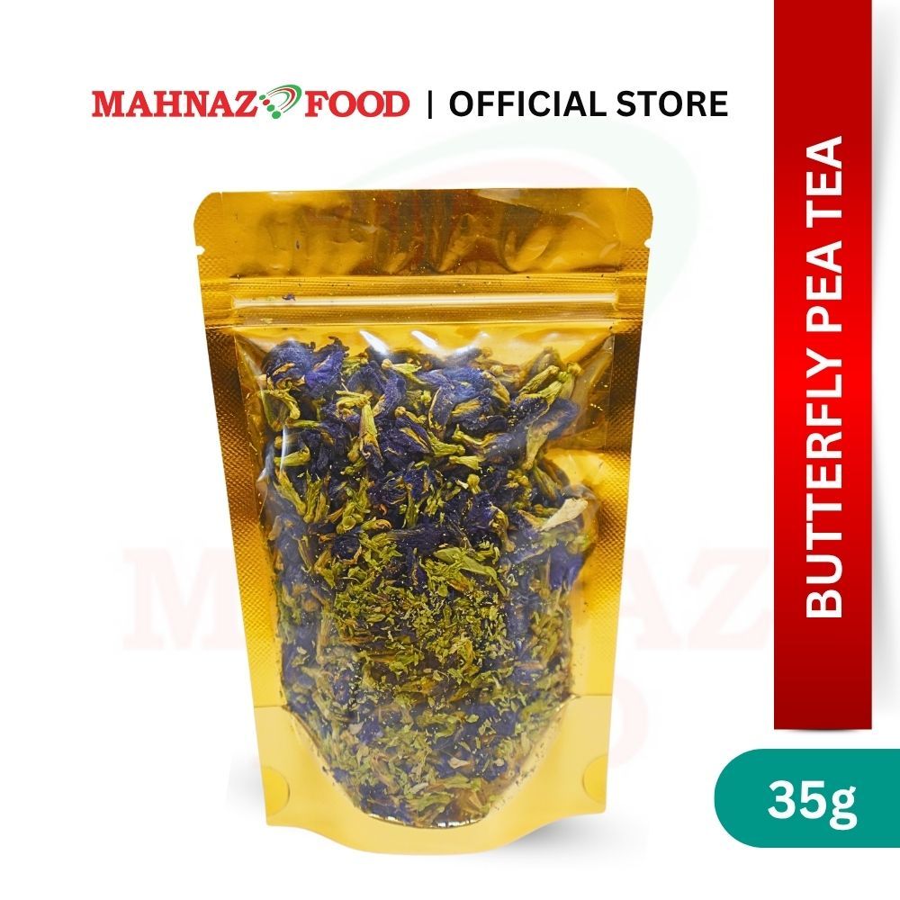 MAHNAZ FOOD Butterfly Pea Tea Herbal Leaf Healthy Small Pack (50g) | Bunga Telang
