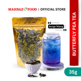 MAHNAZ FOOD Butterfly Pea Tea Herbal Leaf Healthy Small Pack (50g) | Bunga Telang