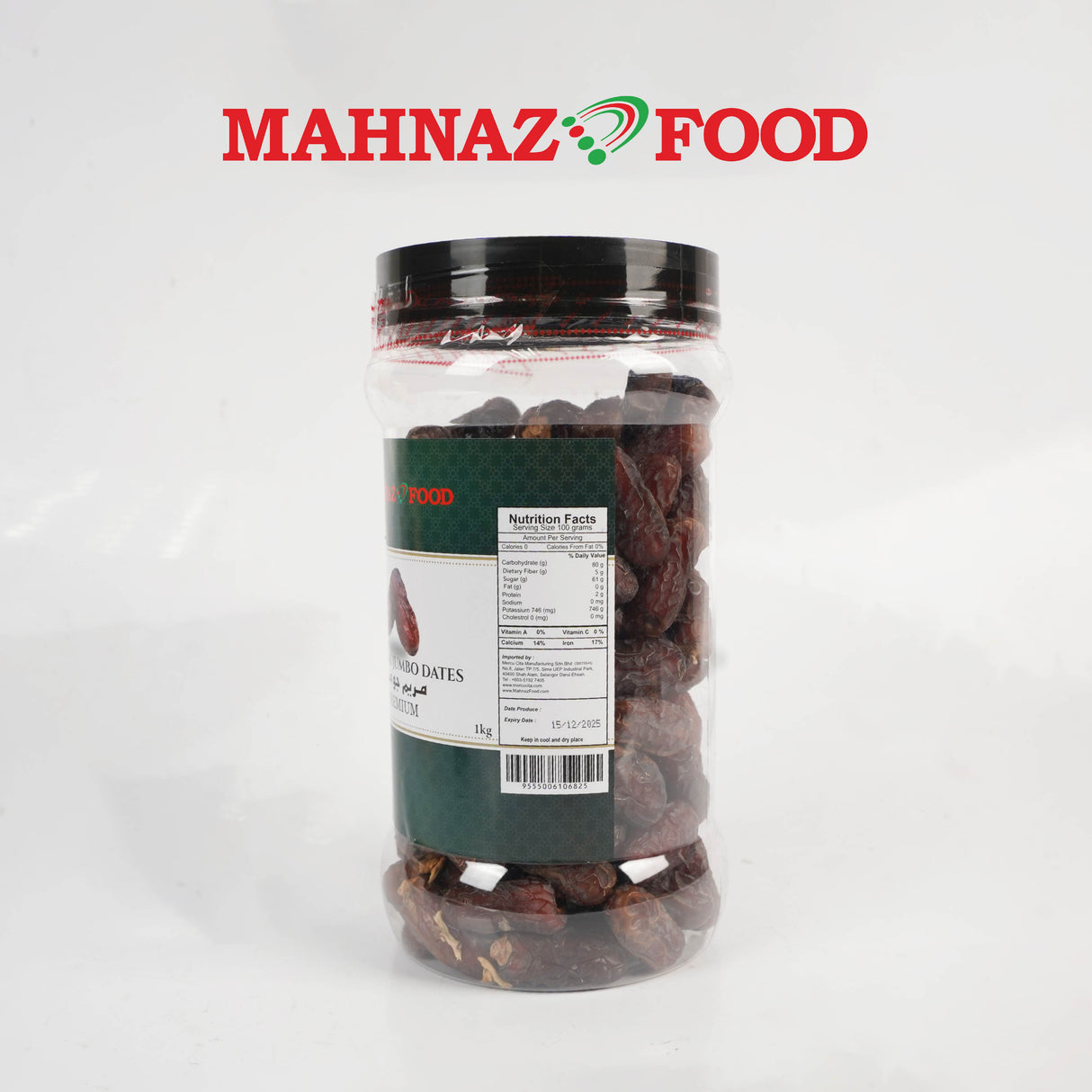 Mariami Dates Jumbo | Kurma Mariami Jumbo 1kg (Jar)