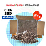 Mahnaz Food Wholesale | Chia Seed 5KG | Biji Chia Borong 5KG Superfood High Fiber Omega-3