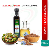 Mahnaz Food Hayat Flax Seed Oil 250ml (Cold Pressed)