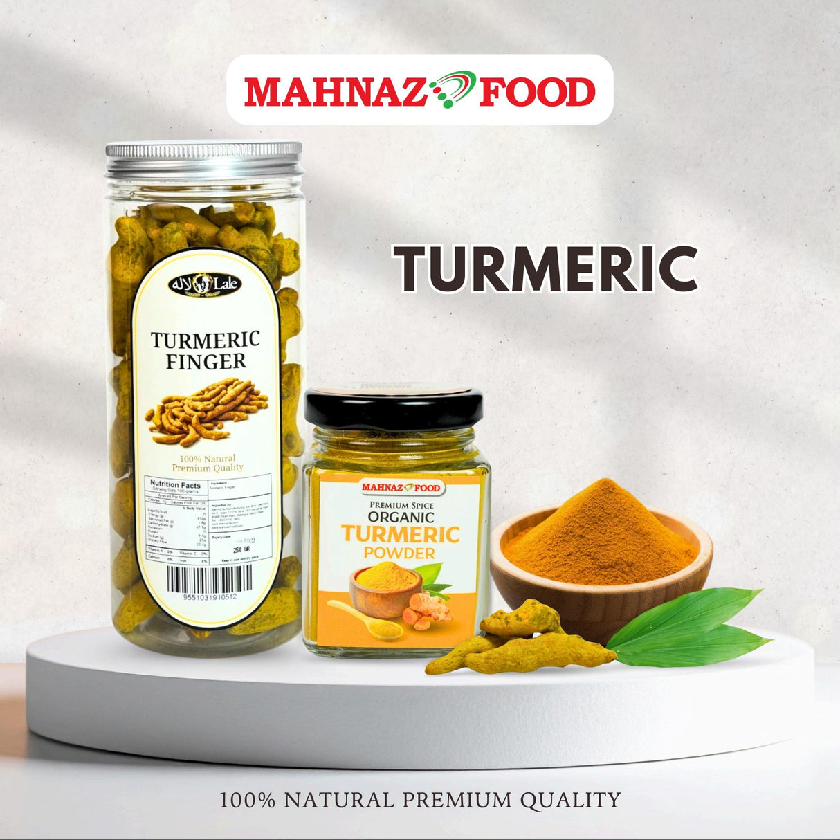 Herbs & Spice  | Whole Dried Turmeric Root | Turmeric Powder | Herbal Tea, Cooking, Baking & Spice | 80g - 250g
