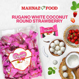 Candy & Chocolate | Rugano White Coconut Coated Chocolate | Hazelnut / Orange / Strawberry | 800g / 1kg