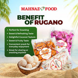 Candy & Chocolate | Rugano White Coconut Coated Chocolate | Hazelnut / Orange / Strawberry | 800g / 1kg