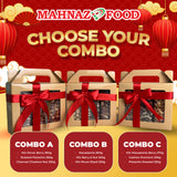 Mahnaz Food CNY Bundle Set - Mix Pecan Berry 300g, Roasted Pistachio 250g , Charcoal 250g