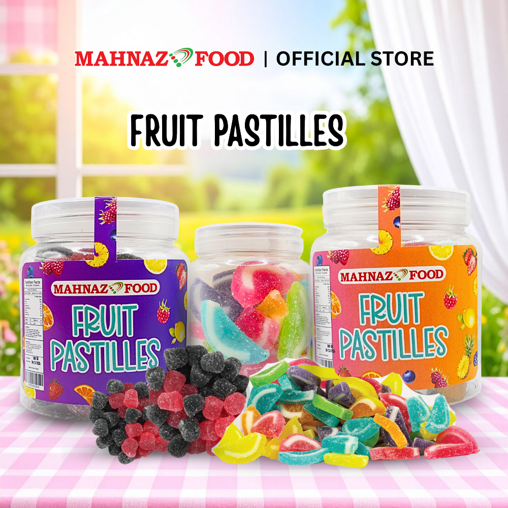 MAHNAZ FOOD JELLY FRUIT PASTILLE 300G