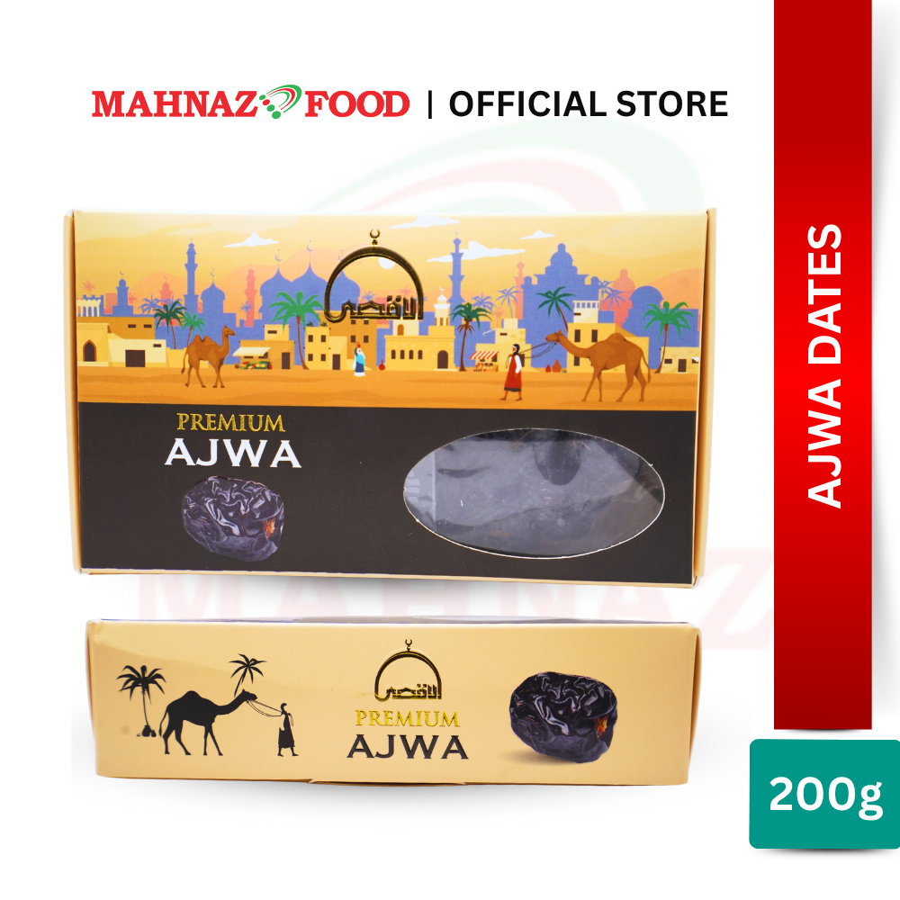 Mahnaz Food Premium Assorted Dates 200G | Ajwa / Safawi / Mariami A / Mariami Jumbo / Medjoul | Kurma Berkualiti | 椰枣