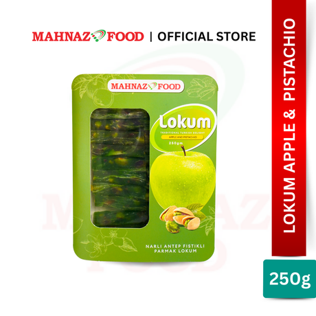 MAHNAZ FOOD LOKUM APPLE AND PISTACHIO 250G