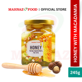 Mahnaz Food Assorted Honey With Nuts | Walnut 255g | Macadamia 245g | Pistachio 240g