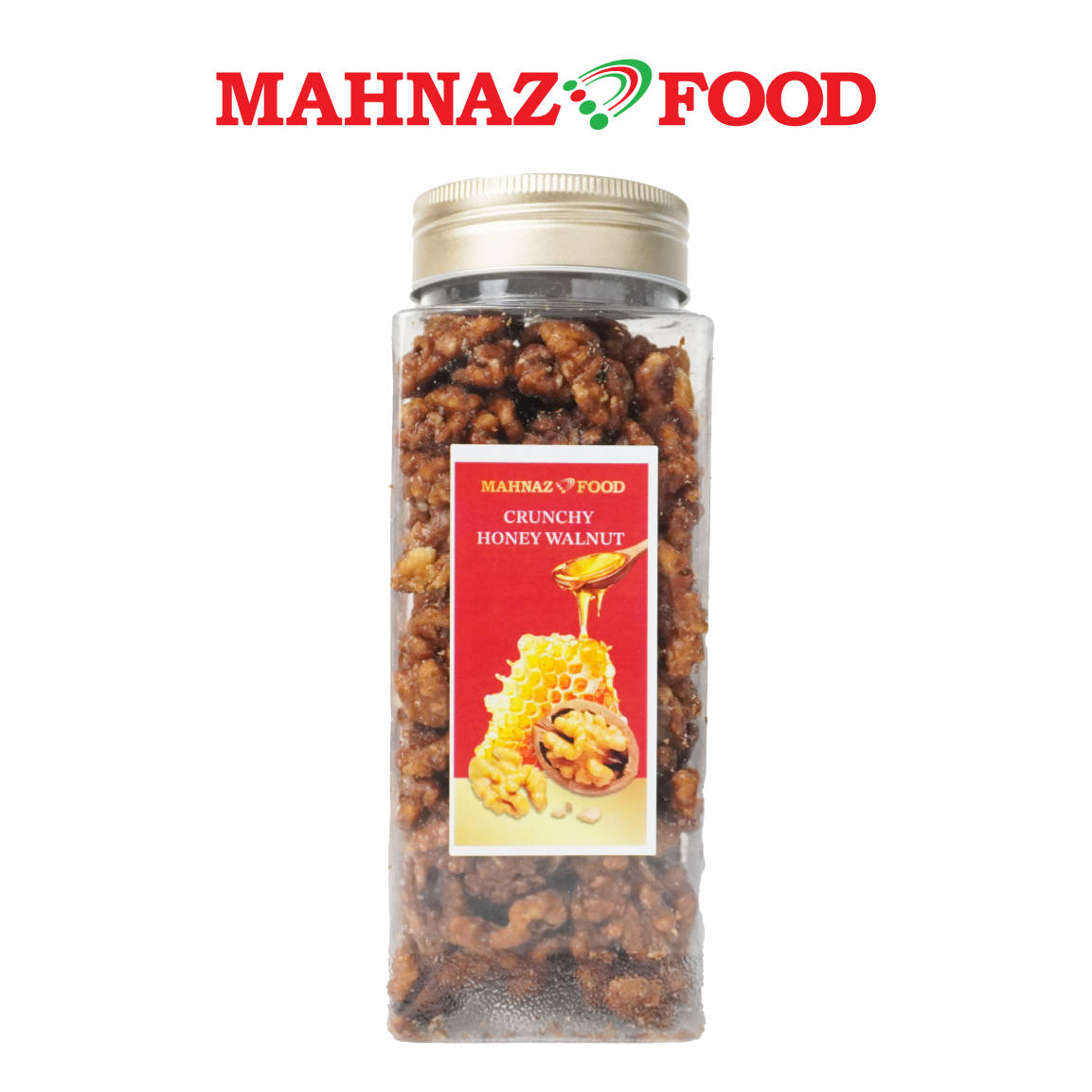 Mahnaz Food Crunchy Honey Walnut A 420g (Kurang Gula)
