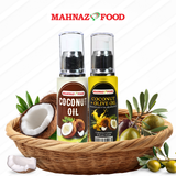Mahnaz Food | Oil | Coconut / Coconut & Olive Oil | Pure & Organic | Multipurpose | 40ml