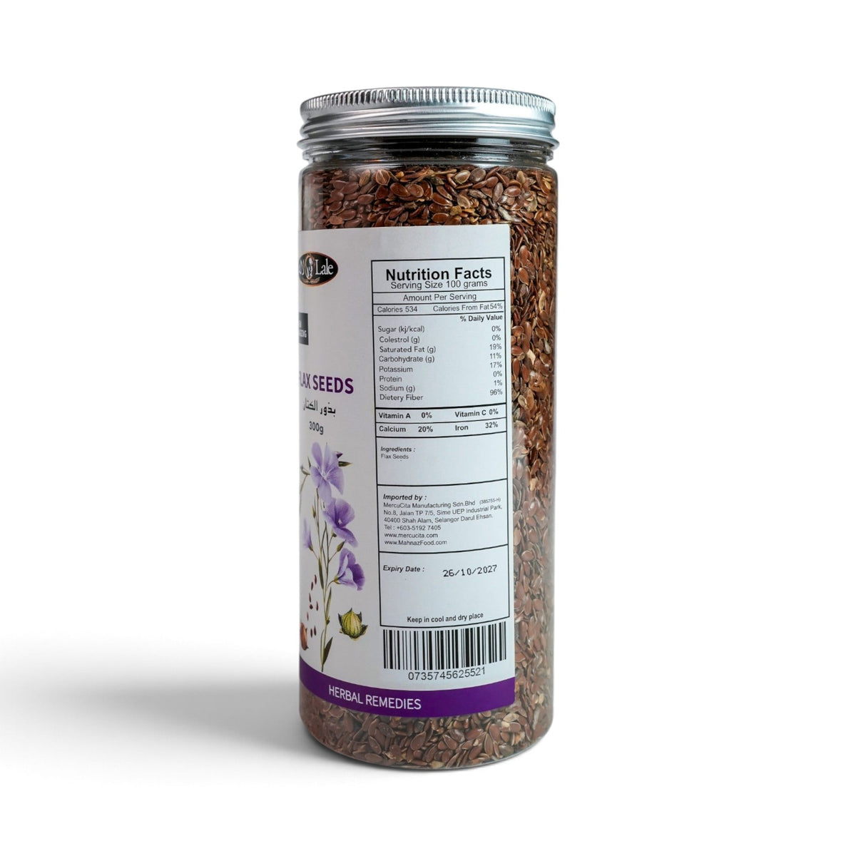Seeds & Beans | Specialty Seed | Flax Seed | Pouch / Bottle | 300g