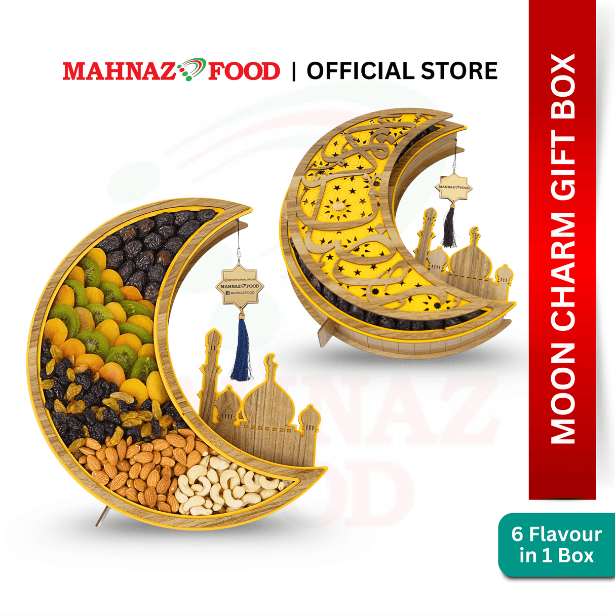 Mahnaz Food Bulan Kurma &amp; Buah-buahan Kering Kotak Hadiah