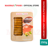 MAHNAZ FOOD LOKUM HONEY SESAME AND PISTACHIO 250G