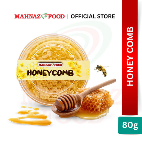 Mahnaz Food Pure Honey With Comb 80G / 420G | Madu Asli Dengan Sarang Lebah