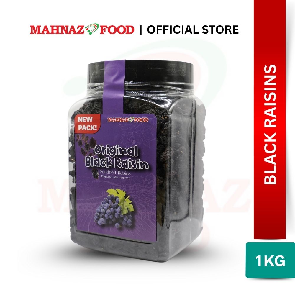 Makanan Mahnaz - Kismis Hitam Organik | Kismis Hitam Organik (500G/1Kg)