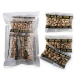 Mahnaz Food premium Iranian pistachios in a 300g mini pack set containing ten individual 30g snack portions.