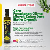 MAHNAZ FOOD OLIVNA ORGANIC EXTRA VIRGIN OLIVE OIL 250ML | 500ML | 5L | MINYAK ZAITUN